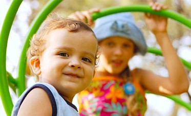 Toddlers Playing
