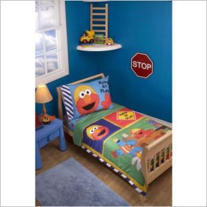 Elmo hotsell crib set